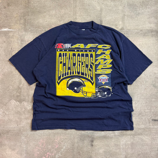 Vintage 90’s San Diego Chargers AFC Champs T-Shirt (XL)