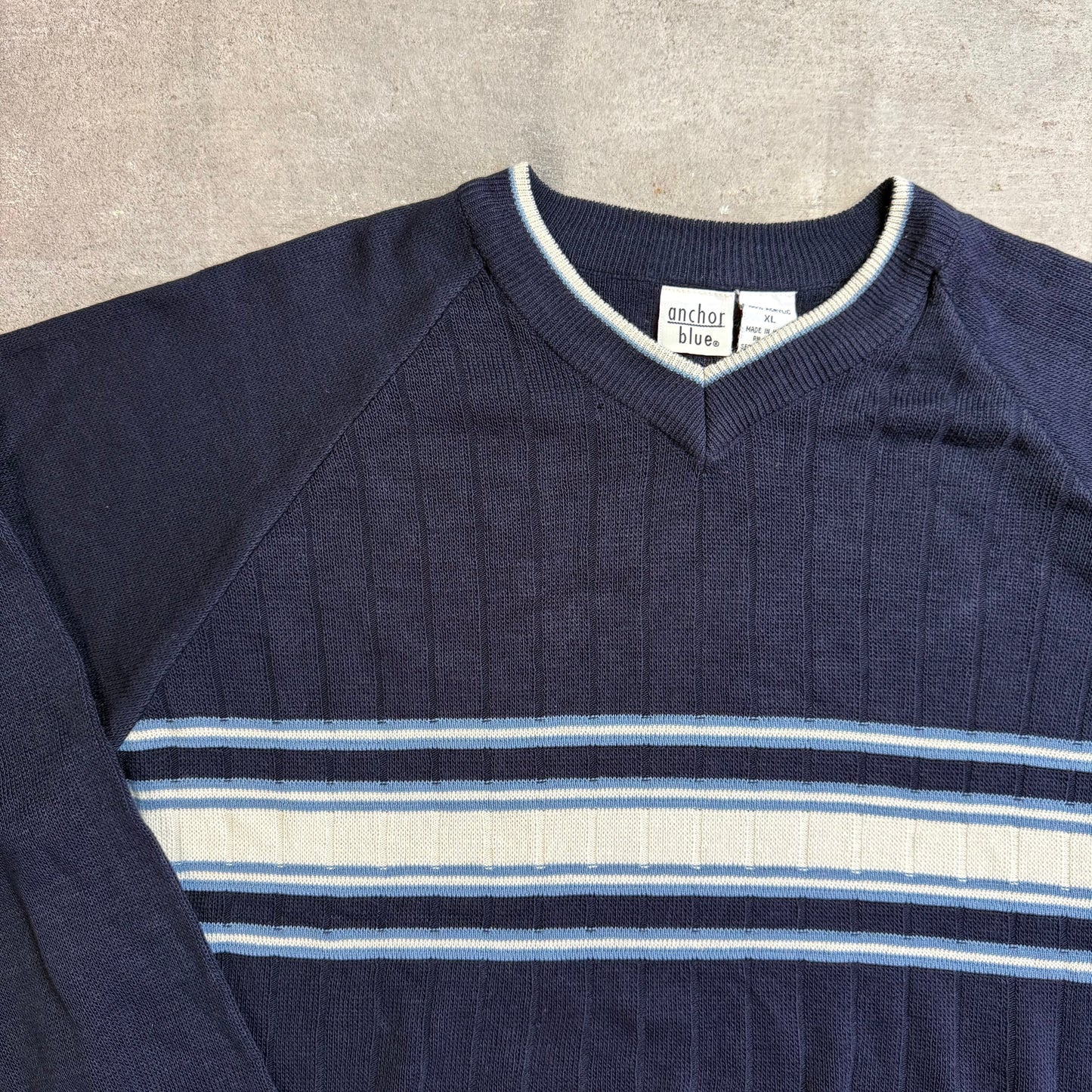 Vintage Anchor Blue Sweater (XL)