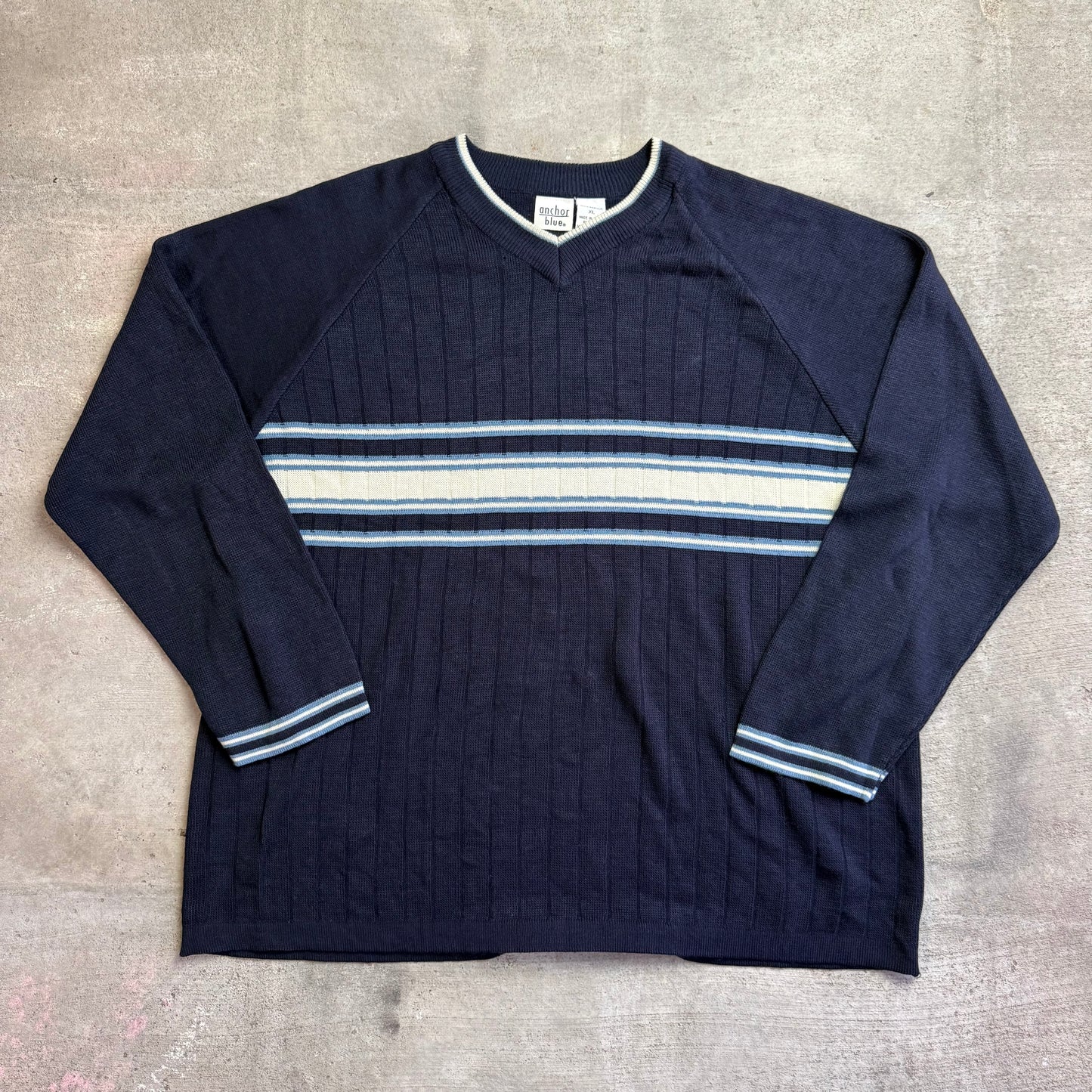 Vintage Anchor Blue Sweater (XL)