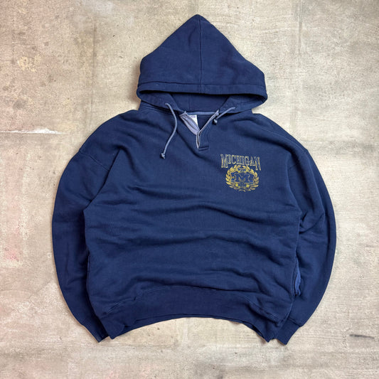 Vintage Michigan Wolverines Hoodie (L/XL)